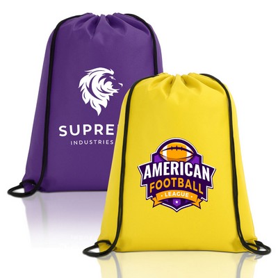 Non Woven Drawstring Cinch Backpack 14" X 17"