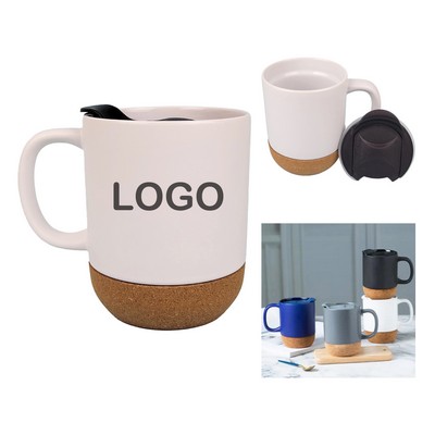 13oz Ceramic Mug with Cork Bottom